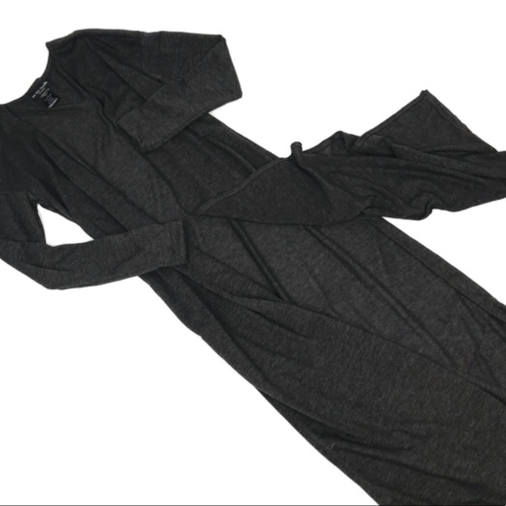 Black See You Monday LA Slit Jersey Duster